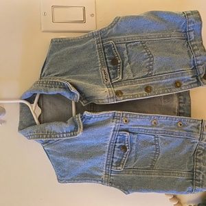Toddler vintage jean vest